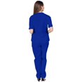 thumbnail image 5 of Resivox Royal Blue Scrubs Sets for Women Plus Size Nurse Uniforms Petite V-Neck Scrub Tops and Pants Medical Scrubs Scrub Set Tall Scrubs Royal Blue M, 5 of 6