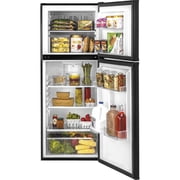 Haier 9.8 Cu. ft. Adjustable Shelves Top-Freezer Refrigerator Model HA10TG21SB in Black Color