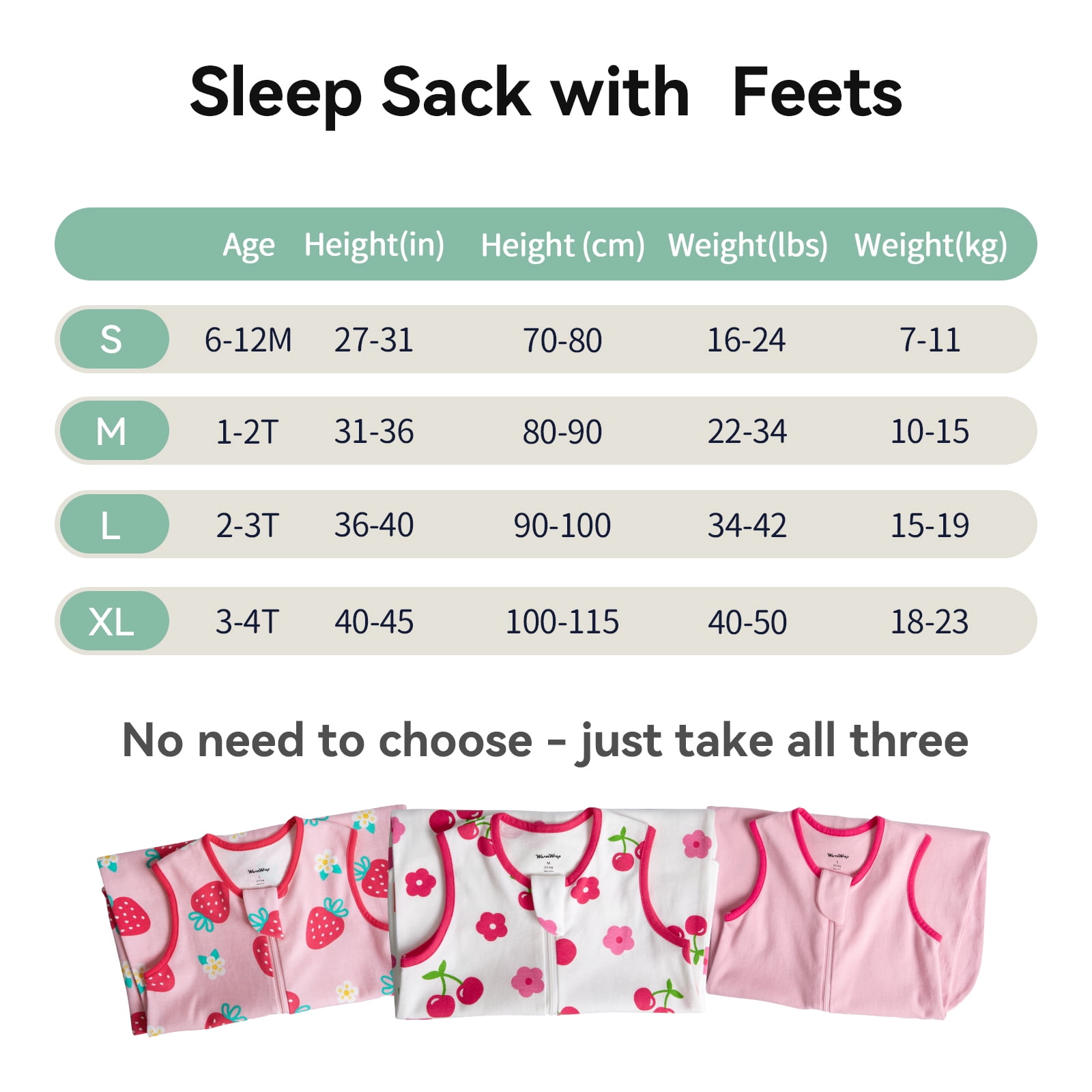 3 Pack-0.5 Tog Lightweight Summer Toddler Sleep Sack with Feet 6-12 Months 100% Cotton Breathable Unisex Baby Sleep Sack with Legs 2-Way Zipper Footed Wearable Blanket