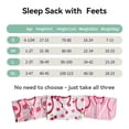 thumbnail image 5 of Toddler Sleep Sack with feet 12-24 Months, 0.5 TOG Lightweight Summer 100% Cotton Breathable Wearable Blanket with Legs, 3 Pack, 2-Way Zipper, 5 of 6