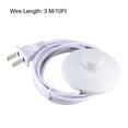 thumbnail image 3 of Uxcell Foot Pedal Push Switch Inline Lamp On/off Control with 1.8 M Power Line White 2 packs, 3 of 6
