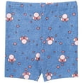 thumbnail image 4 of Disney Minnie Mouse Toddler Girls 3 Piece Outfit Set: T-Shirt Shorts Scrunchy Coral / Blue 2T, 4 of 5