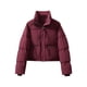 thumbnail image 2 of Parkas de manga larga para mujer, chaqueta de invierno con cuello alto y plumón grueso, chaqueta de algodón para mujer, 2 of 6