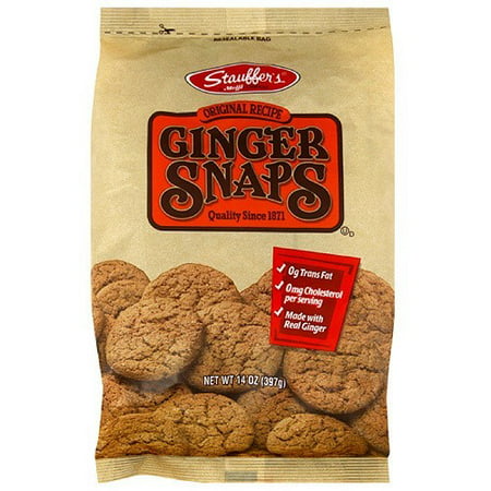 Stauffer's Ginger Snaps Cookies, 14 oz (Pack of