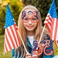 thumbnail image 2 of Hvmvliv Independence Day Party Glasses (6.4x3.7in) Independence Day Party Decorative Glasses Red White and Blue Flag Plastic Glasses Suitable For Memorial Day Decoration Multicolor, 2 of 6
