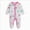 O138-Hot Pink, variant on 6-9 Months Newborn Baby Boys Girls Jumpsuit Footed Long Sleeve Button Bodysuit Outfits Warm Snowsuit Jumpsuit Unisex Fall Winter
