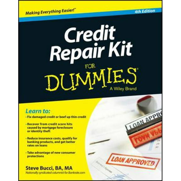 Pre-Owned Credit Repair Kit for Dummies, 4th Edition (Paperback) 1118821513 9781118821510