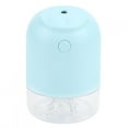 thumbnail image 2 of Difusor de aire humidificador ultrasónico USB de 450ml difusor de niebla de luz colorida de escritorio, 2 of 8