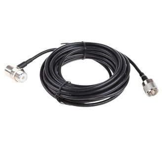 ASIASN-RG316 CB Coax Cable - 8FT UHF PL259 Male To Male CB Antenna Cable 50 Ohm For Ham Radio Antenna Analyzer Dummy Load Swr Meter