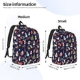 thumbnail image 2 of Vsdgher Christmas Critters Delight Print Canvas Backpack Travel Rucksack Unisex Knapsack 15.7/17.7Inch Laptop Backpack for Work,College-Small, 2 of 5