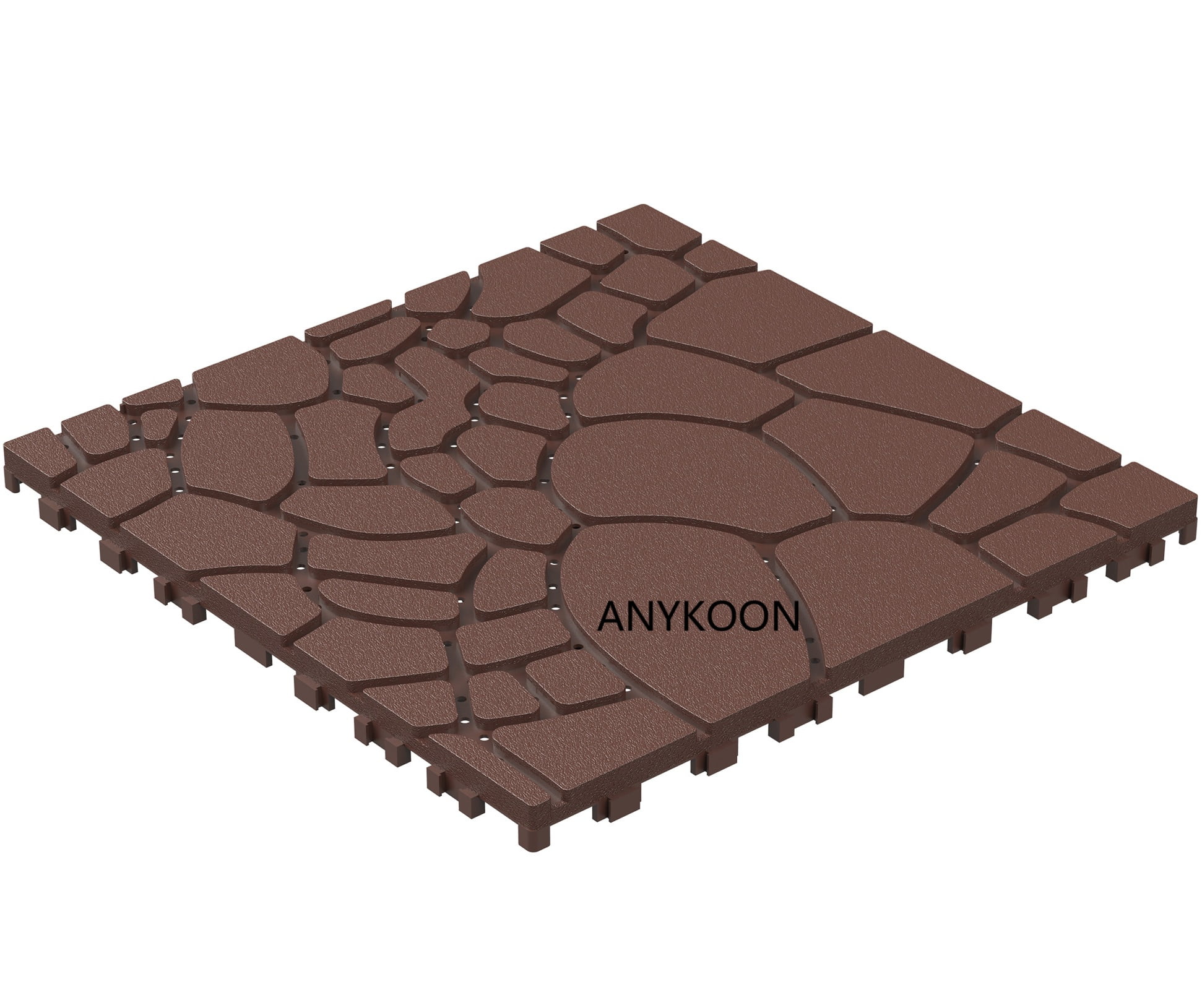 TK/A1139-11/ Miniyam Interlocking Deck Tiles, 44 Packs 11.8