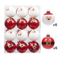 thumbnail image 6 of KCEHTA 12 Pcs Christmas Ball Ornaments Shatterproof Santa Claus Christmas Ornaments Christmas Tree Ball Ornaments Plastic Christmas Balls Christmas Decorations Indoor Outdoor, 6 of 7