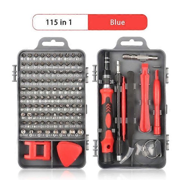 Kit de reparación de computadoras, kit de destornilladores magnéticos para computadora portátil 122 en 1, juego de destornilladores de precisión, juego de destornilladores de impacto pequeños con es