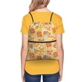 thumbnail image 4 of Zufioo Cute Pizza In Various Drawstring Backpack Sport Gym Sackpack for Women Men, 4 of 6