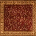 thumbnail image 1 of Ahgly Company Indoor Square Persian Orange Traditional Area Rugs, 5' Square, 1 of 1