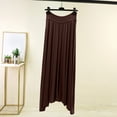 thumbnail image 5 of Tennis Skirt Skorts Skirts Athletic Tennis Skorts Women's Solid Color Drawstring Elastic Waist Long Skirt Coffee Xl, 5 of 5