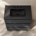 thumbnail image 5 of Liberte 30" Freestanding Bathroom Vanity in Black Oak with Black 3-Hole Widespread Sink Top, 5 of 6