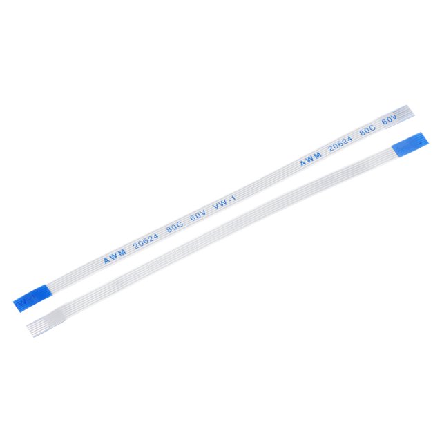 FFC Cinta Plano Flexible Cable Unique Bargains 6 Pasadores 0,5mm Paso 100mm Largo Tipo B Paquete de 10