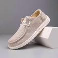 thumbnail image 3 of Men's Canvas Slip-On Loafers Breathable Lightweight Casual Shoes Comfortable, 3 of 4