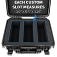 thumbnail image 5 of CASEMATIX Graded Card Case Waterproof Storage for 100 PSA BGS Sports Cards Slabs, 5 of 10