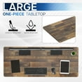 thumbnail image 4 of VIVO Reclaimed Wood 60 x 24 inch Universal Table Top for Sit Stand Desk Frames, 4 of 7