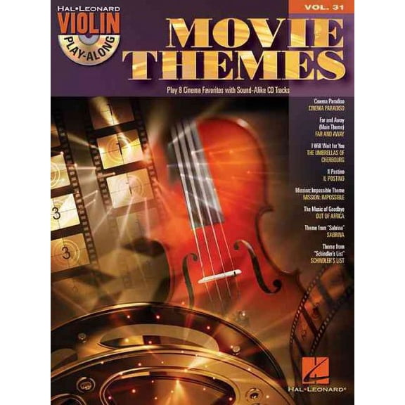 Movie Themes: Violin Play-Along Volume 31 (Paperback) by Hal Leonard Publishing Corporation