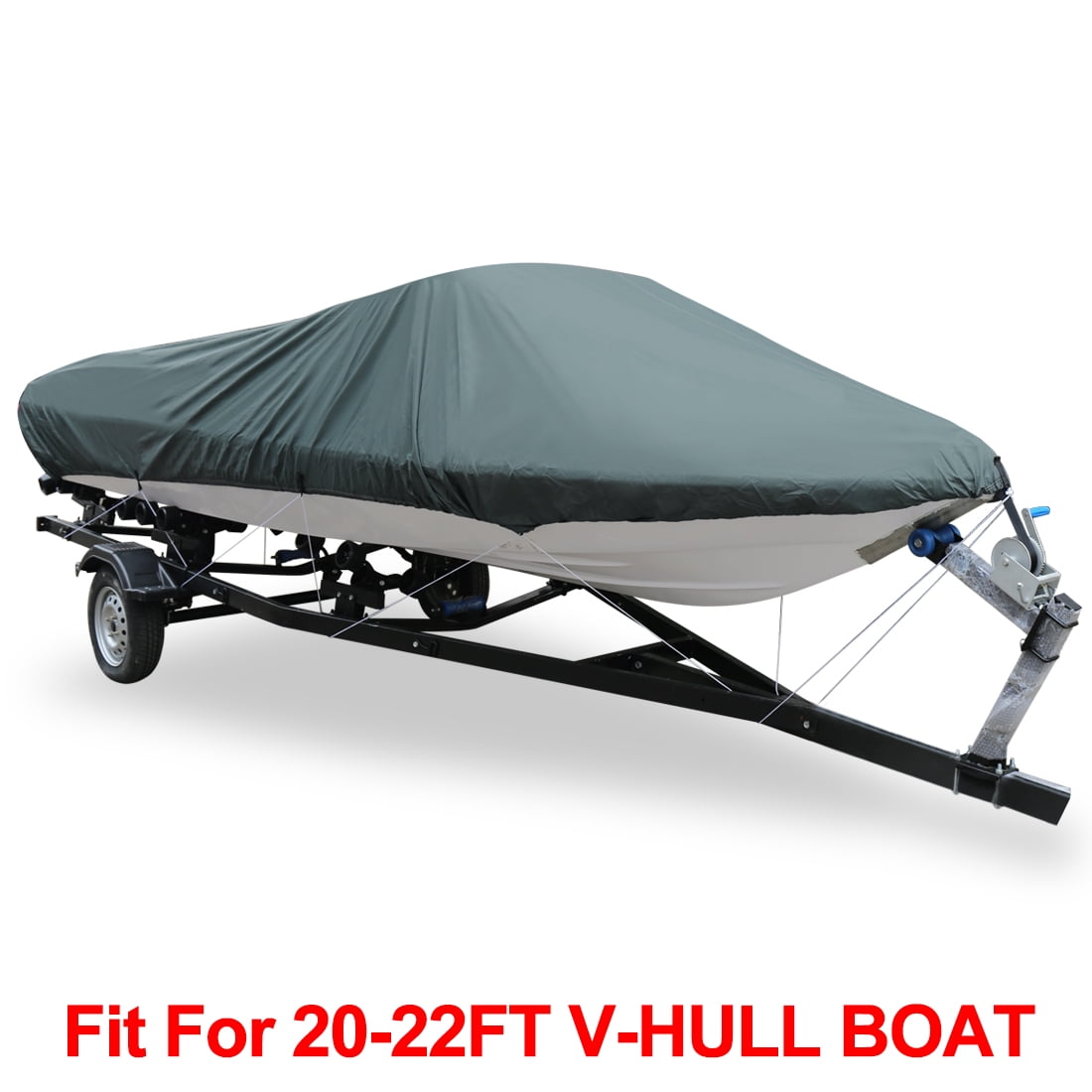19' V-Hull Runabout Bowrider Fishing I/O Trailerable All Weather boat cover 17'