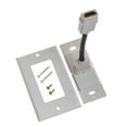 thumbnail image 3 of CMPLE HDMI Wall Plate Single-Gang White Wall Plate 4” Rear Extension Cable,1-Port HDMI Insert 4K UHD, ARC, and Ethernet, 3 of 4