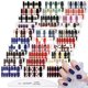 thumbnail image 1 of XEAOHESY 30 hojas de tiras de uñas con purpurina, diseño de lámina dorada, tiras de esmalte de uñas, pegatinas autoadhesivas, color degradado floreciente, envolturas de uñas para mujeres, arte de uñas, 1 of 5