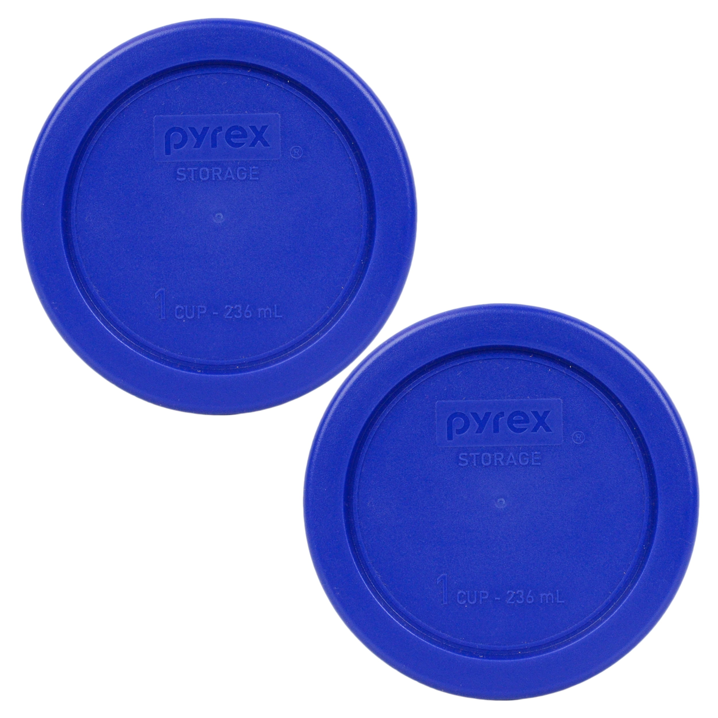 Pyrex Replacement Lid 7202PC Cadet Blue Round Cover (2Pack) for Pyrex
