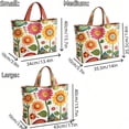 thumbnail image 4 of Quilted Tote Bag Fashion Pattern Design Embroidered Large Capacity Soft Shoulder Handbag Portable Casual Purse For Women Daily Shopping Office Travel Use, 4 of 8