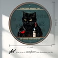 thumbnail image 4 of Everything Will Kill You So Choose Something Fun Black Cat Wine Retro Round Metal Tin Sign, Vintage Poster for Home Kitchen Bathroom Farm Garden Garage Man Cave Wall Decor 12x12 inches, 4 of 7