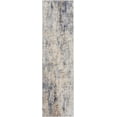 thumbnail image 2 of Nourison Rustic Textures Abstract Grey/Beige 2'2" x 7'6" Area Rug, (2x8), 2 of 8