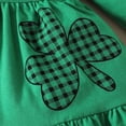 thumbnail image 7 of mgoYE Baby Girl Clothes 18 Months Toddler Kids Baby Girls St.Patrick's Day Outfits Flare Tunic Long Sleeve Dress Shirt Shamrock Print Pants Headband Sets(Green,12-18 Months), 7 of 7
