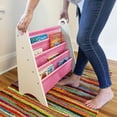thumbnail image 6 of Modern Sling Bookshelf- White w/ Pink, 6 of 8