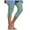 Mint Green, variant on Women Workout Crop Pants New Capris Leggings for Women Summer Casual Stretch Knee Workout Running Yoga Capris Slim Fitted Lightweight Cropped Pants Womens Leggings Gray M