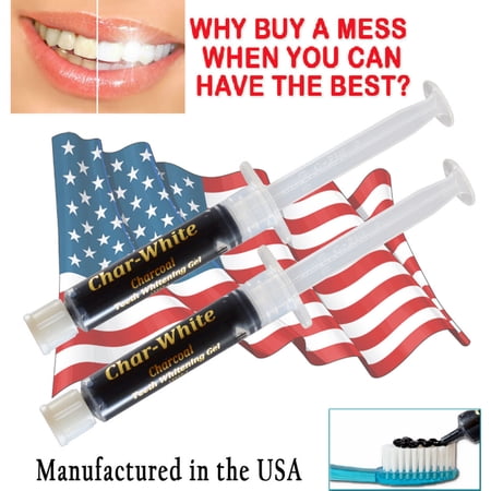 NEW 100% ORGANIC MINT ACTIVATED CHARCOAL NATURAL TEETH WHITENING GEL USA !