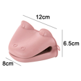 thumbnail image 2 of 1 par - Clip de mano de silicona de hipopótamo Horno Anti-escaldado - Rosa Adepaton CPB-DE-LYY1810-1, 2 of 5