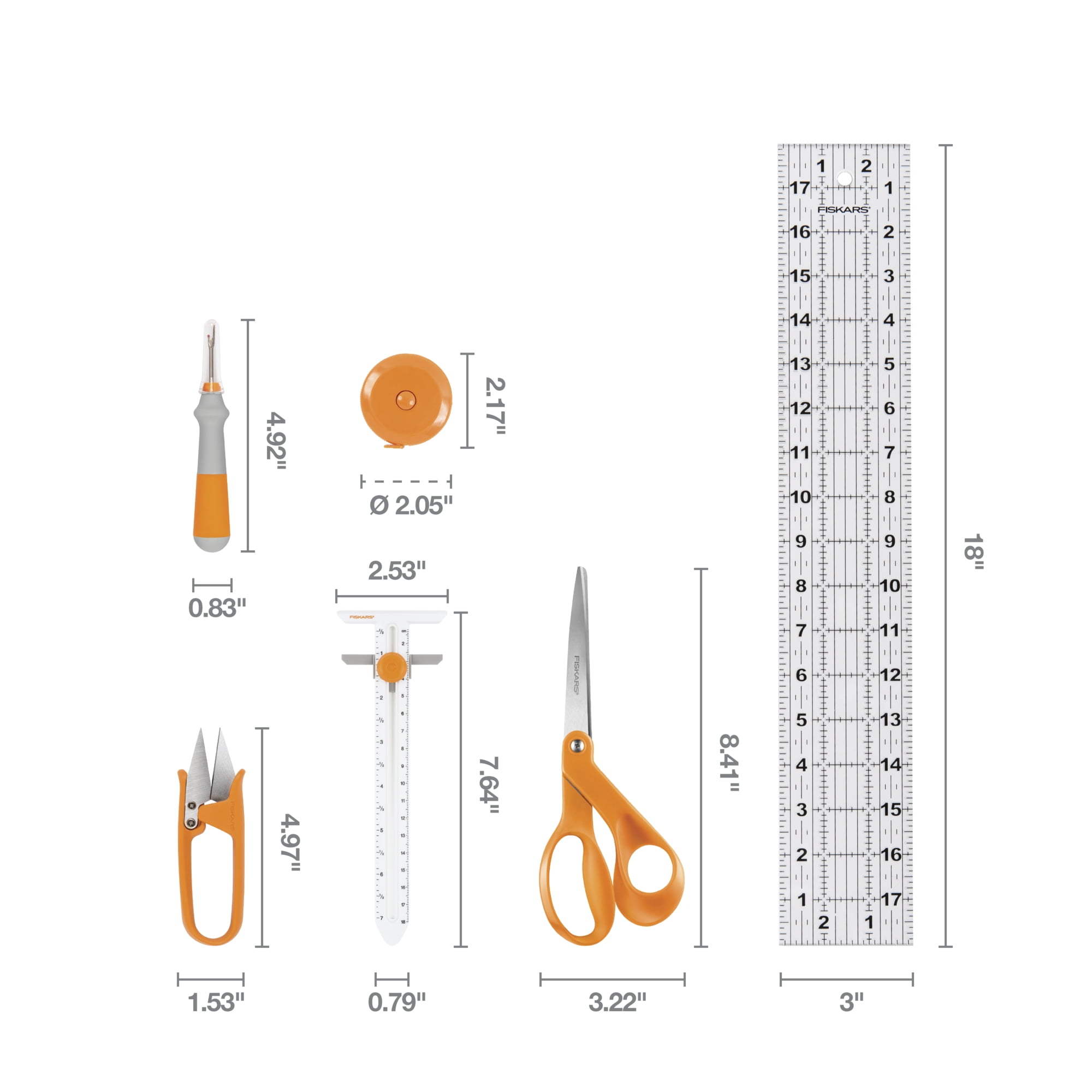 Fiskars 4pc Detail Fabric Cutting Set : Sewing Parts Online