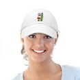 thumbnail image 5 of DALIX Christmas Surfing Santa Baseball Cap Embroidered Hat in White, 5 of 7