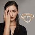 thumbnail image 2 of Letter Slender LOVE Fresh Personality Contracted Small Ring Women Main RingsThe Best Gift for A Loved One, 2 of 4