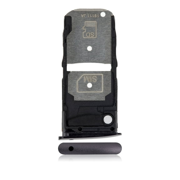 Replacement Single Sim Card Tray Compatible For Motorola Moto Z4 (XT1980 / 2019) (Black)