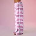 thumbnail image 4 of Anime Pajamas Pants Women Cartoon Family Christmas Pajama Pants Kawaii Flannel Pajama Pants, 4 of 5