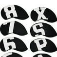 thumbnail image 5 of 10x Anti-Scratching Golf Club Headcover Iron Head Cover Protection Transport Black, 5 of 6