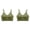 Green, variant on Women's Bra Multi-Pack Everyday Value Pack Thin Straps Pull-On Style Seamless Wireless Molded Cups