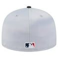 thumbnail image 4 of Men's New Era Gray/Black Chicago White Sox Satin 59FIFTY Fitted Hat, 4 of 6