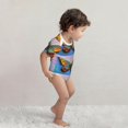thumbnail image 4 of Daiia Oil Painting Beautiful Butterfly Printed Unisex-Baby Short Sleeve Onesies Bodysuits Baby Climbing Clothes Soft and Comfortable Romper with Expandable Shoulder Design-3 Months, 4 of 8