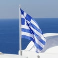 thumbnail image 6 of Anley EverStrong Series Greece Flag 3x5 Ft - Embroidered and Sewn Stripes 210D Polyester - Greek National Banner Flags, 6 of 7