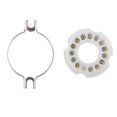 thumbnail image 3 of Runquan 2x14 Pin Tin Plated Vacuum Tube Socket Top Mount Valve Audio DIY 2 Pcs, 3 of 8