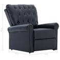 thumbnail image 4 of vidaXL Reclining Chair Black Faux Leather, 4 of 5